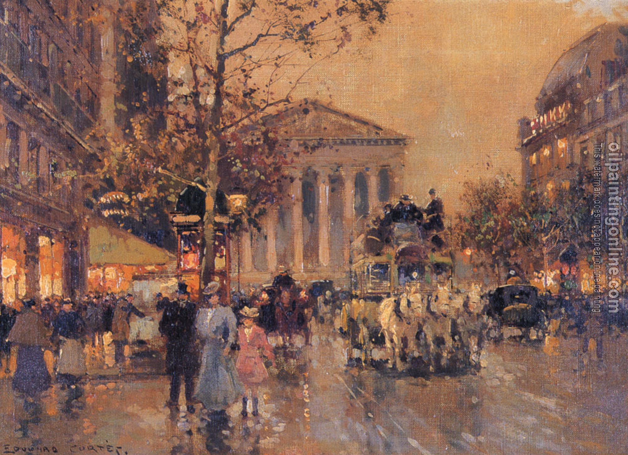 Edouard Cortes - The Rue Royal Madeleine